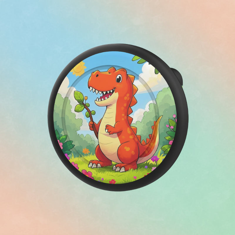 Broche porte-AirTag, design Dinosaure