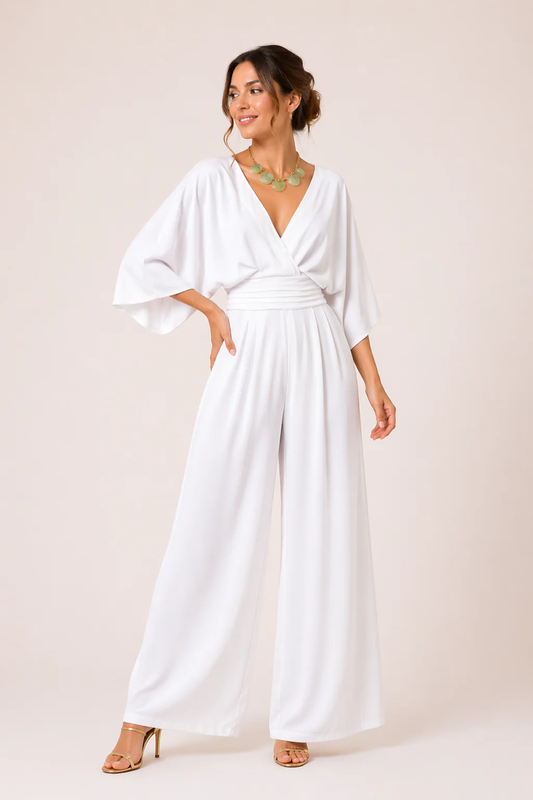 Combinaison Femme Fluide – Coupe Élégante & Taille Marquée, Style Chic Polyvalent