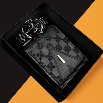 Coffret homme noir uni