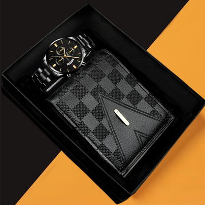 Coffret homme noir et or (variante)