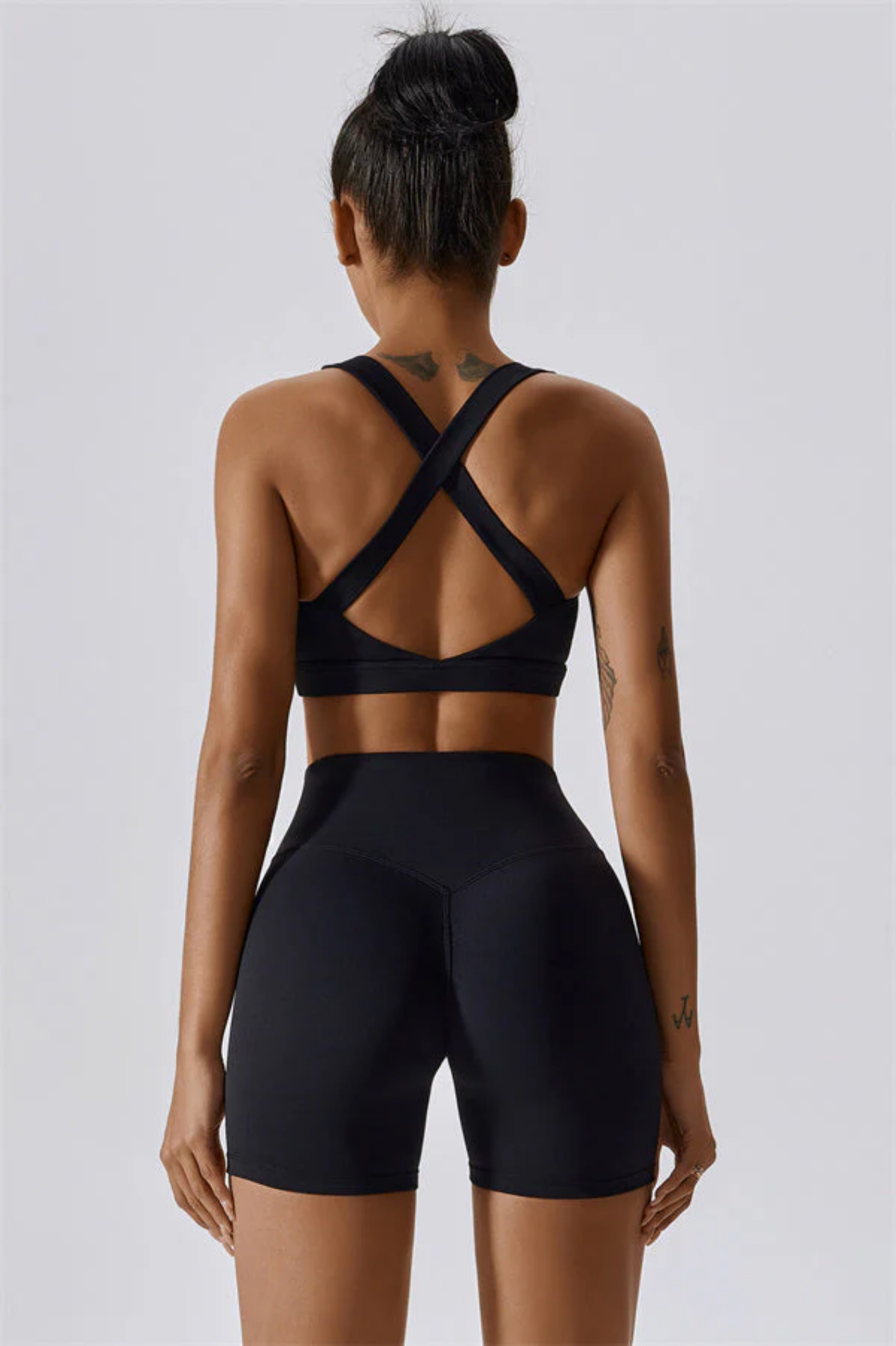 Ensemble Sport Femme SculptFit Sans Coutures – Brassière et Short Taille Haute