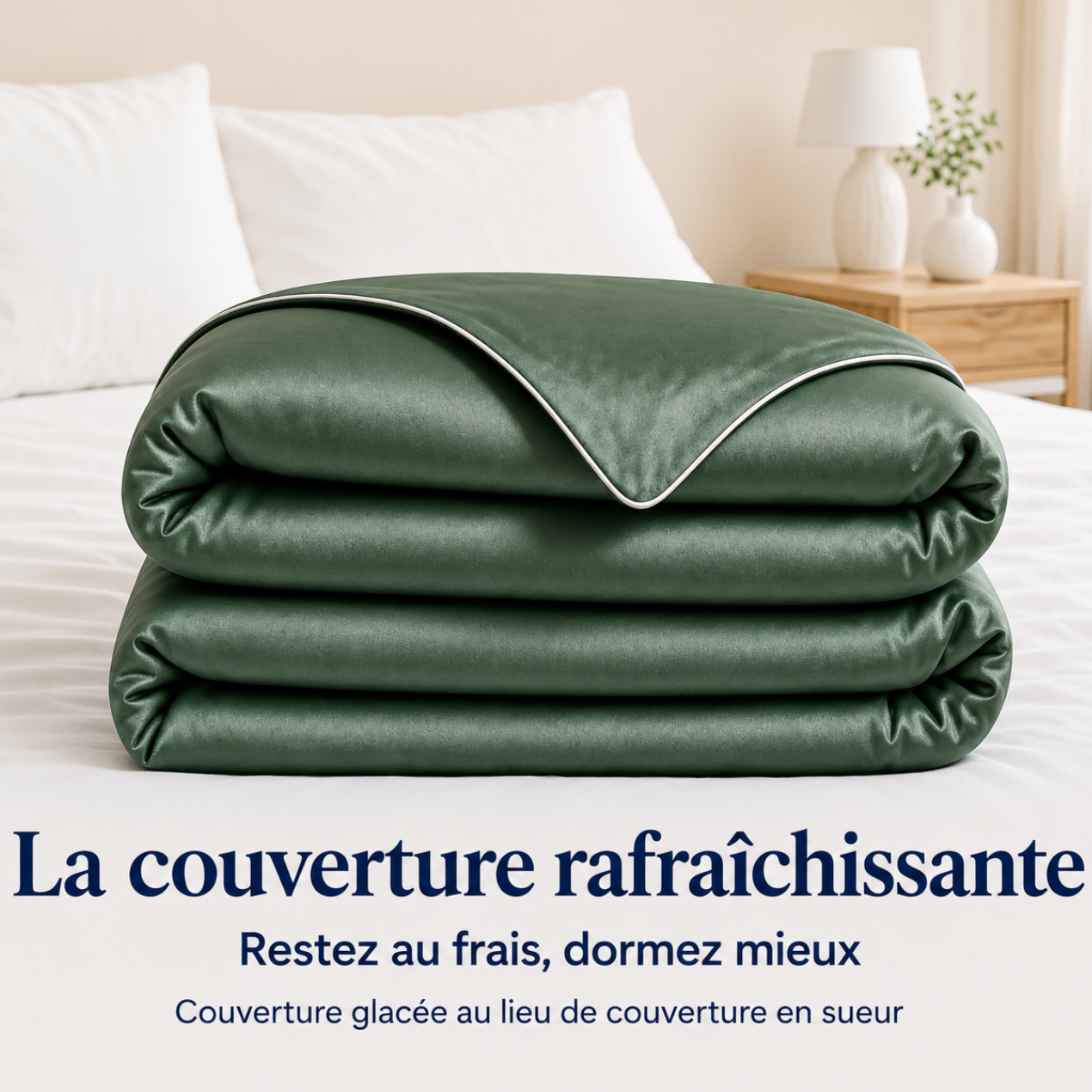 Couverture Rafraîchissante – Nuits Fraîches Sans Transpiration, Effet Glacial