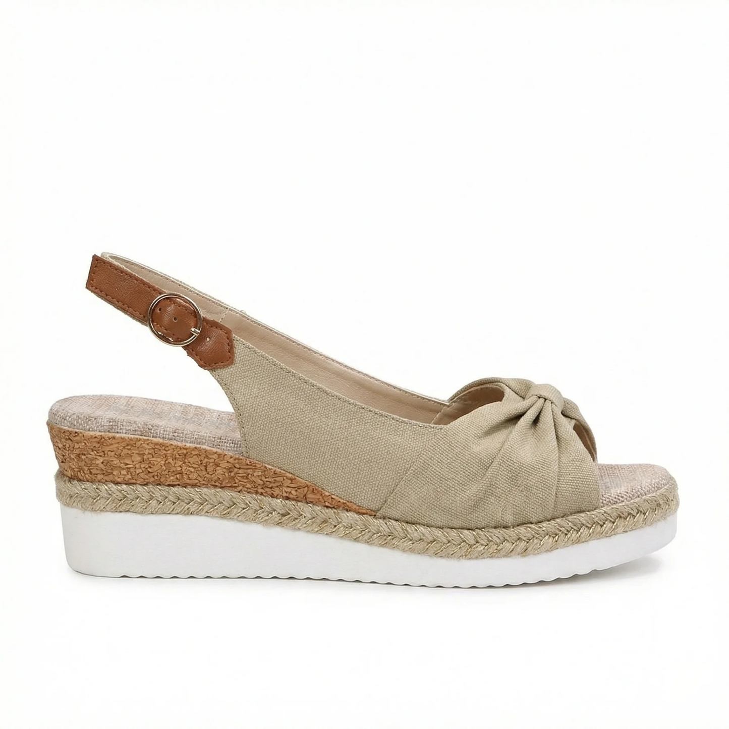 Sandales Ergonomiques Compensées Bride Ajustable | Confort Orthopédique Femme