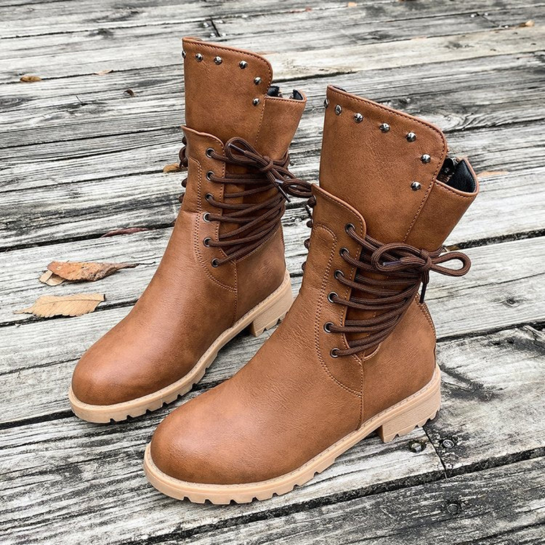 bottines de marche femme, coloris marron