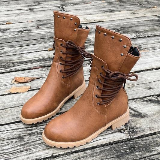 bottines de marche femme, coloris marron