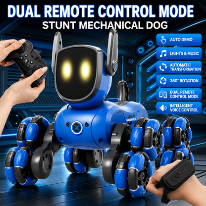 Chien robot RC dansant avec la queue en mouvement