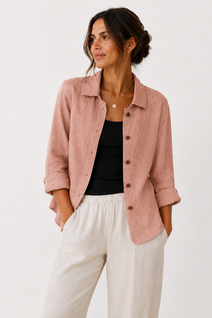 Veste Femme Légère – Surchemise Élégante à Boutons pour Toutes les Saisons – vue 2
