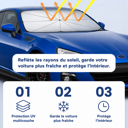 Pare-Soleil Pliable pour Pare-Brise Auto – Protection Anti-Chaleur & UV