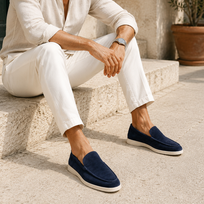Mocassins Slip-On En Suédine Luxe – Style Décontracté Chic
