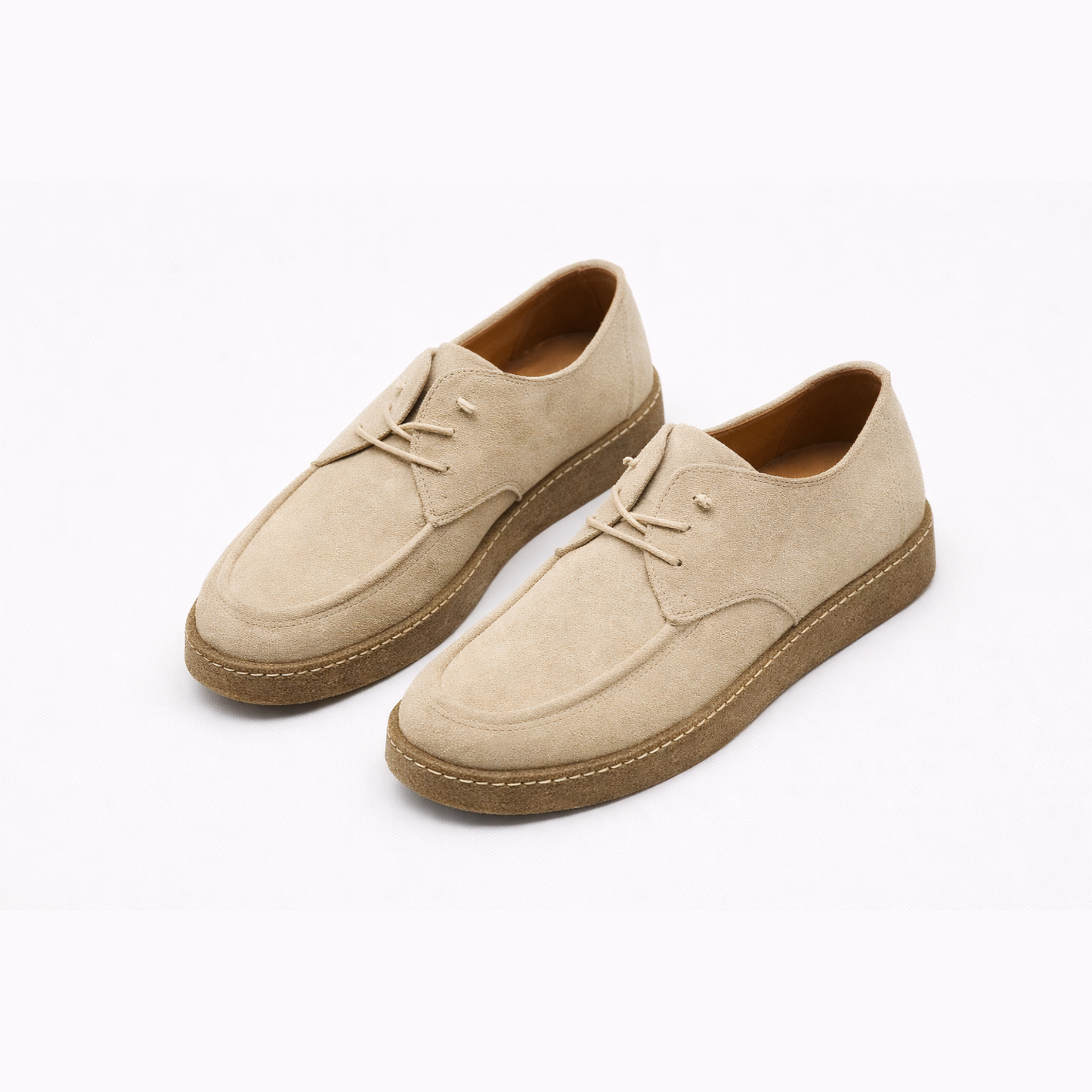 Chaussures Homme en Suède – Lacets & Semelle Flexible, Confort Décontracté Quotidien | Derby Suédine