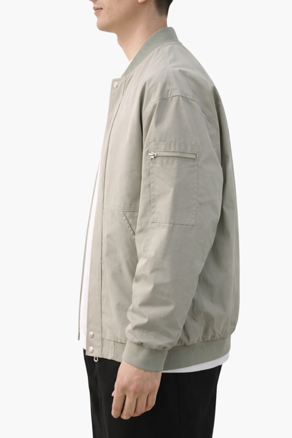 Blouson Bomber Homme Léger – Style Urbain & Coupe Casual Zippée | Mi-Saison & Sortie