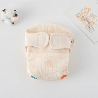 Body bébé plié à plat, motif cœurs beige discret