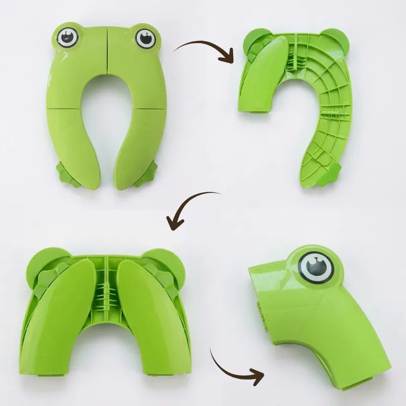 Détail de la base antidérapante du réducteur de toilette grenouille