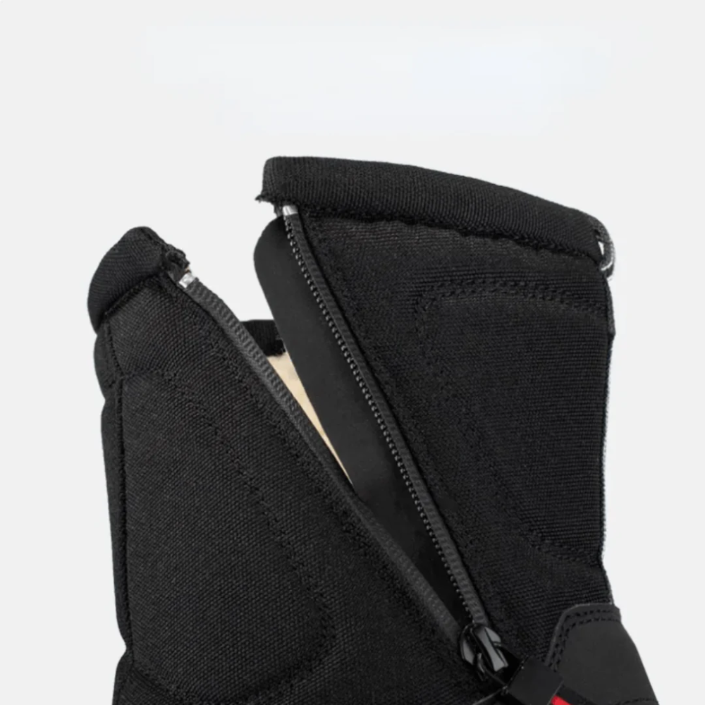 bottes de neige mi-hautes, vue de profil