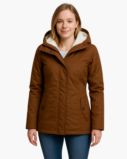 Veste Hiver Femme Capuche Doublée Polaire – Chaleur & Confort