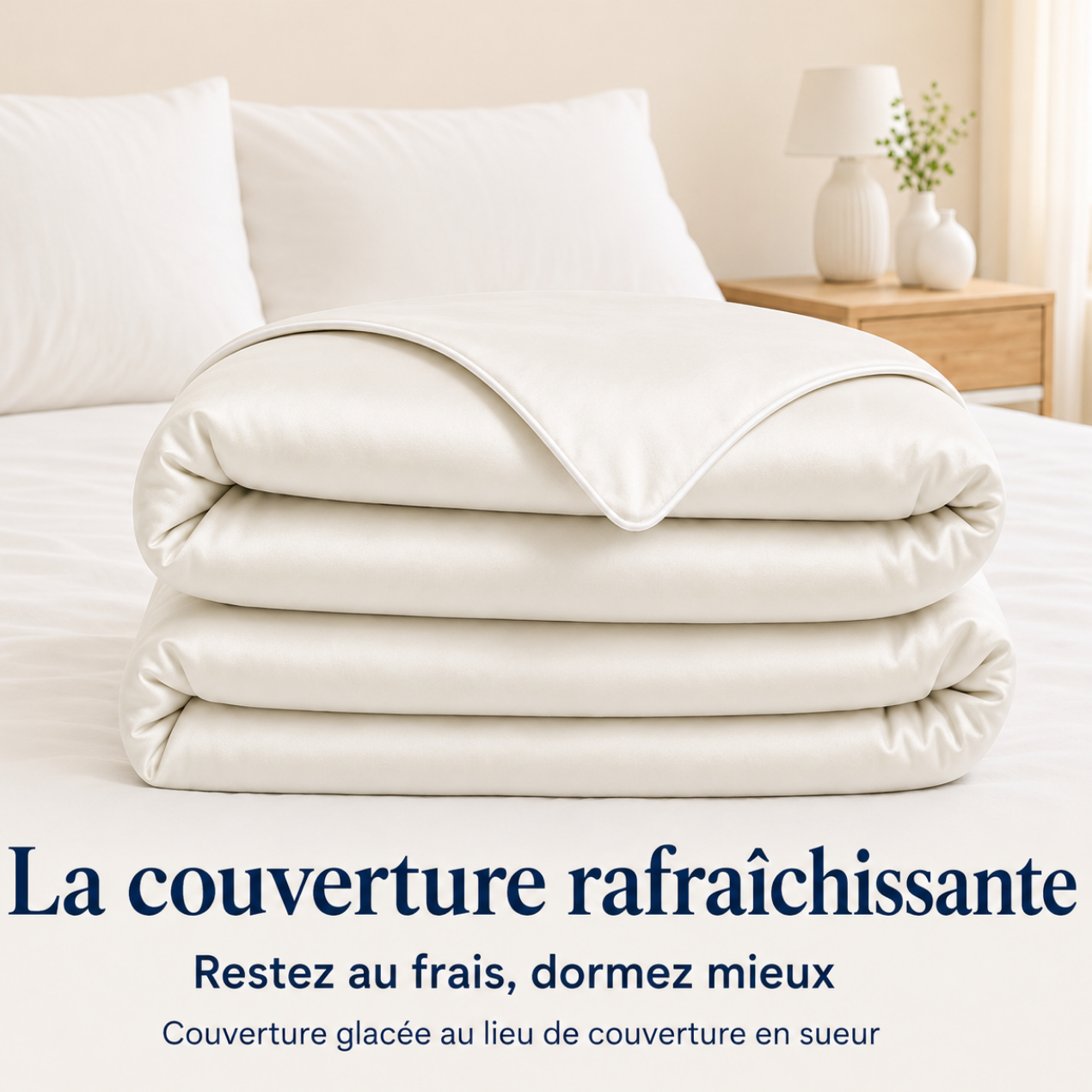 Couverture Rafraîchissante – Nuits Fraîches Sans Transpiration, Effet Glacial