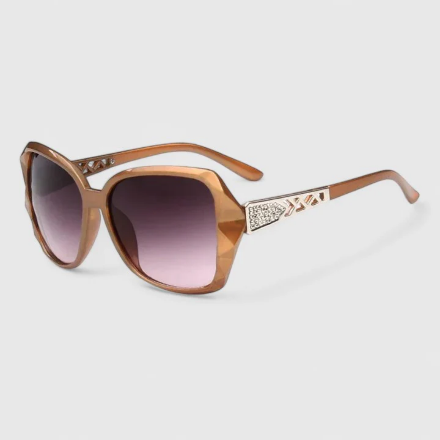 Lunettes de Soleil Femme Oversize – Monture Élégante avec Détails Raffinés
