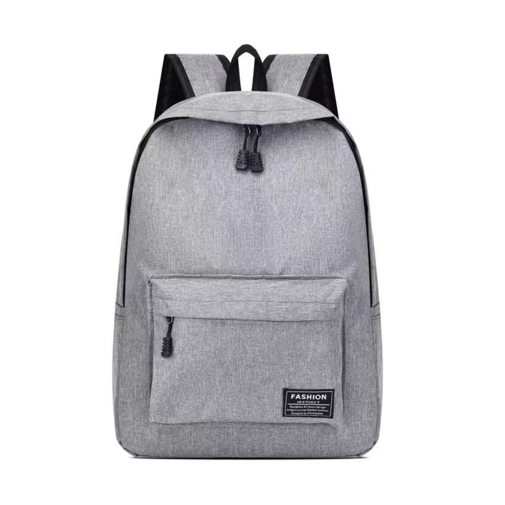 Sac à dos pour ordinateur portable gris, vue de face
