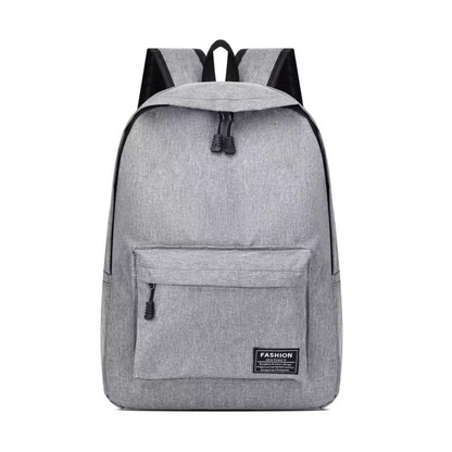 Sac à dos pour ordinateur portable gris, vue de face
