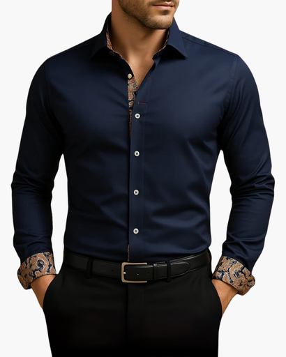 Chemise Homme Marine bleu
