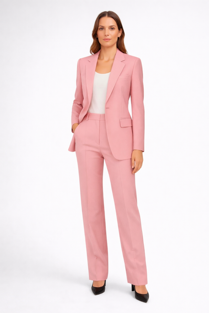 Tailleur Femme – Blazer Structuré & Pantalon Droit, Ensemble Élégant Bureau Soirée – vue 3