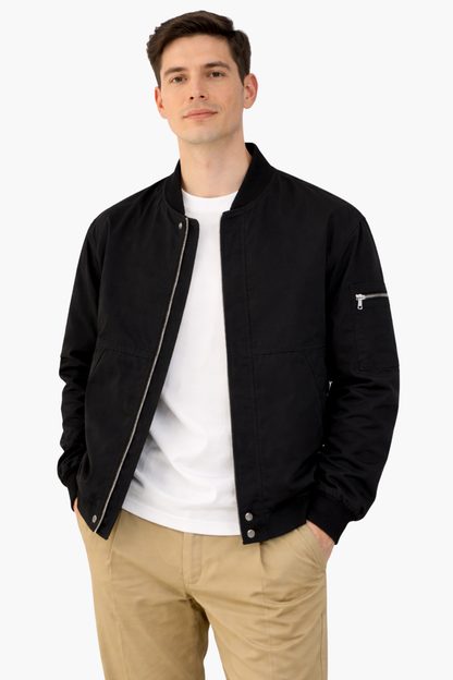 Blouson Bomber Homme Léger – Style Urbain & Coupe Casual Zippée | Mi-Saison & Sortie