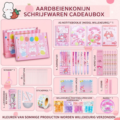 Coffret premium lapin fraise en coffret cadeau