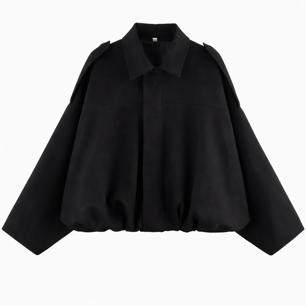 Blouson bomber oversize Noir