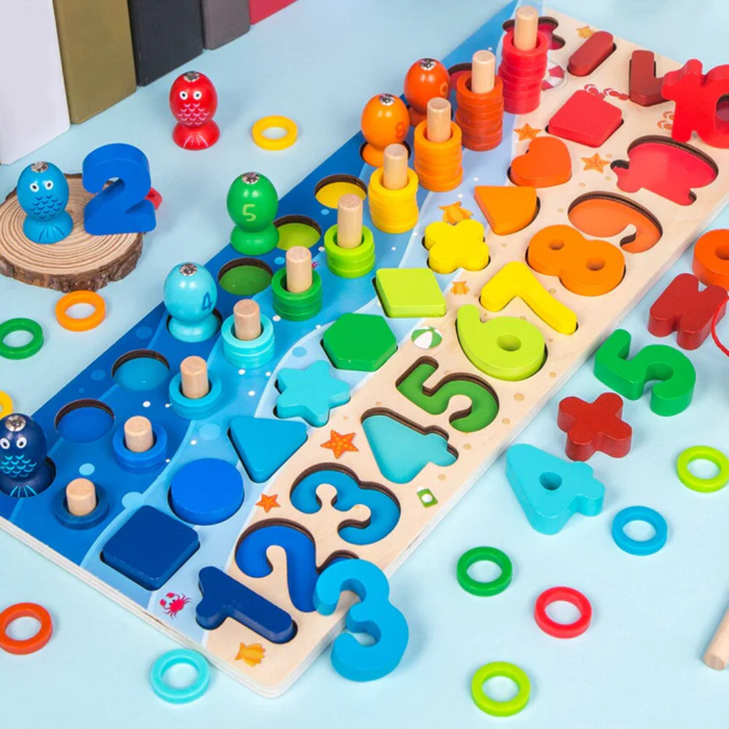 Plateau Montessori maths, version Pastel colorée
