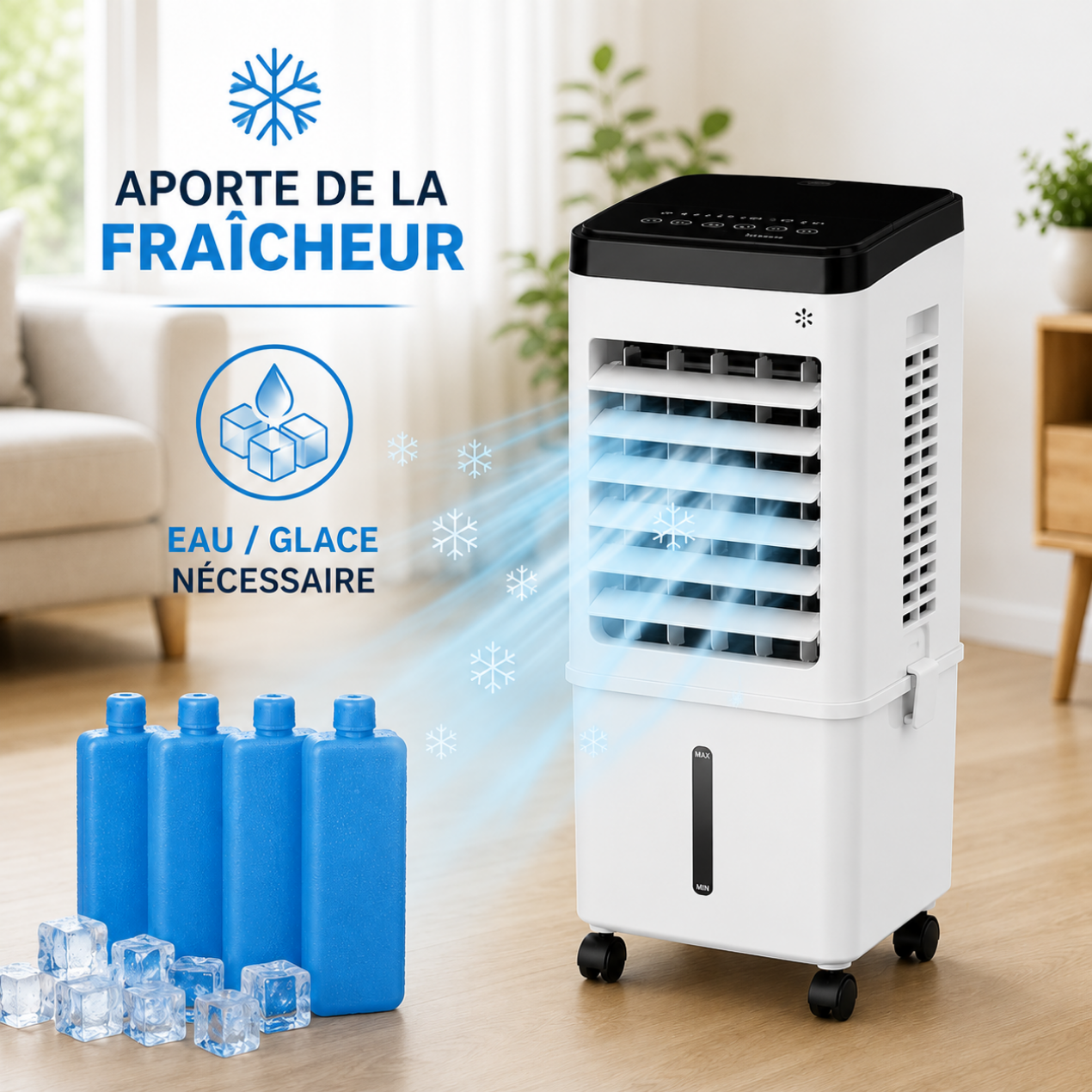 Climatiseur Mobile avec Télécommande & Mode Nuit – Froid Puissant