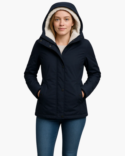 Veste Hiver Femme Capuche Doublée Polaire – Chaleur & Confort