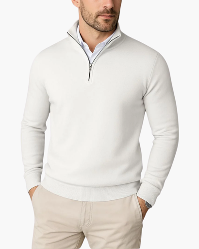 Pull Homme Demi-Zip – Style Business Décontracté & Élégant | Automne Hiver