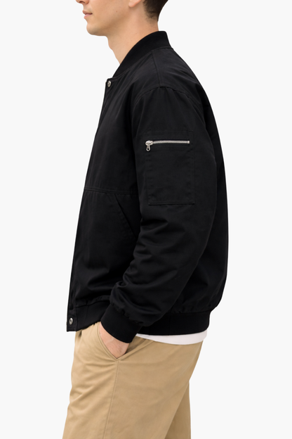 Blouson Bomber Homme Léger – Style Urbain & Coupe Casual Zippée | Mi-Saison & Sortie