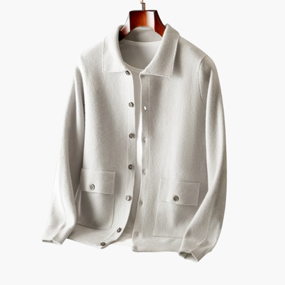 Cardigan Homme Cachemire Classique – Élégance & Douceur Intemporelle | Automne Hiver