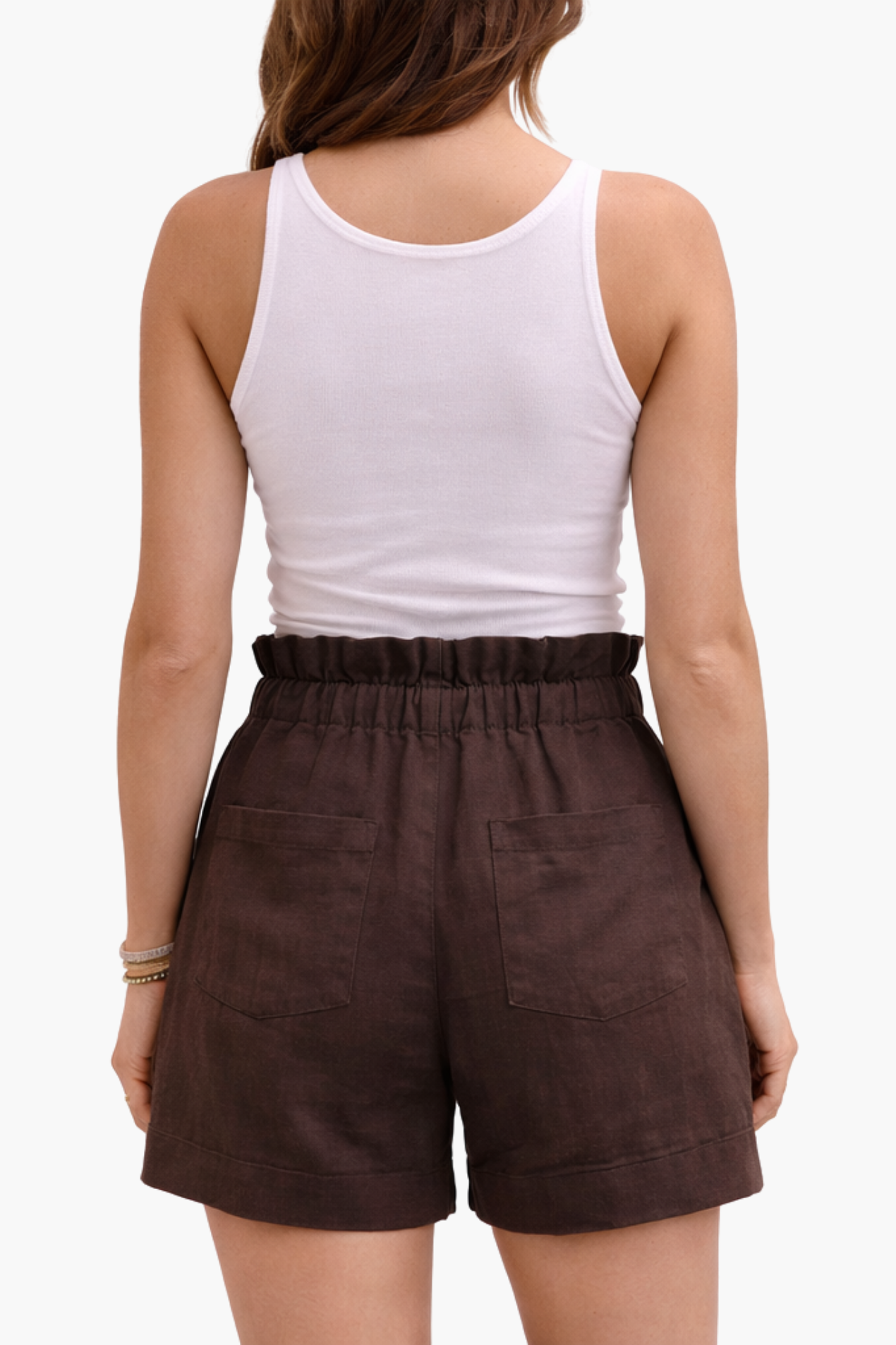 Short Lin Femme – Taille Haute & Ceinture Nouée, Coupe Fluide Style Bohème Estival