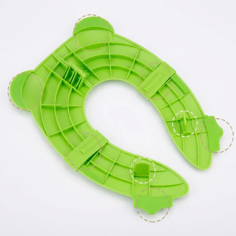 Réducteur de toilette grenouille, coloris rose