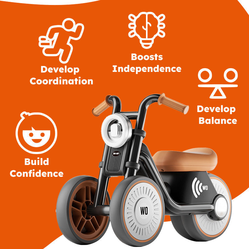 Avantages de la draisienne moto : équilibre, coordination et confiance de l'enfant