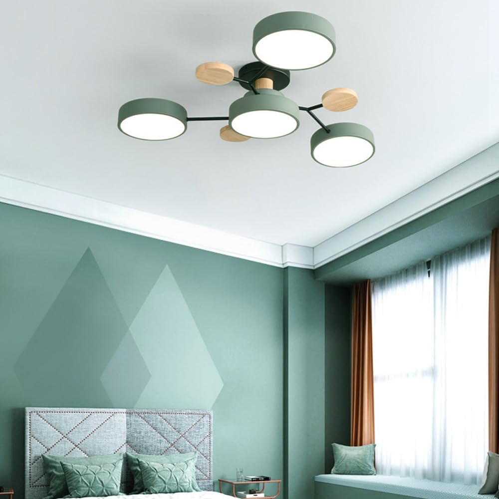 Suspension LED circulaire verte