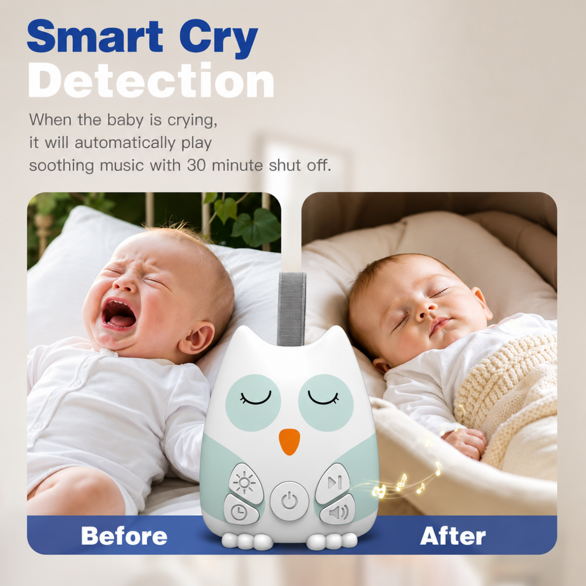 Câble de recharge USB de la veilleuse sonore bébé