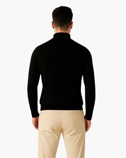 Pull Homme Demi-Zip Élégant – Style Business Décontracté