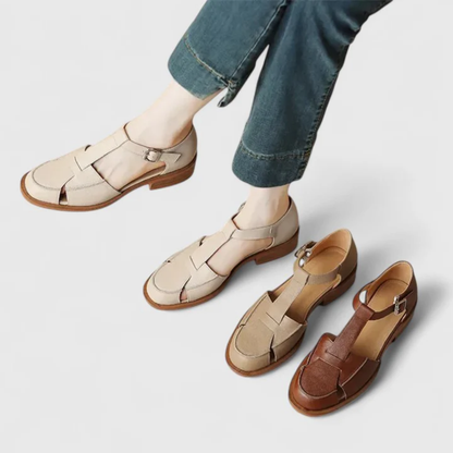 Sandales Femme Confort Bride Boucle – Talon Bas Stable | Maintien Ergonomique