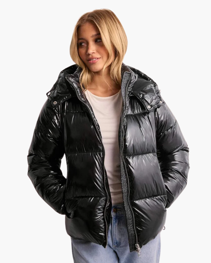 Doudoune femme brillante vue 3