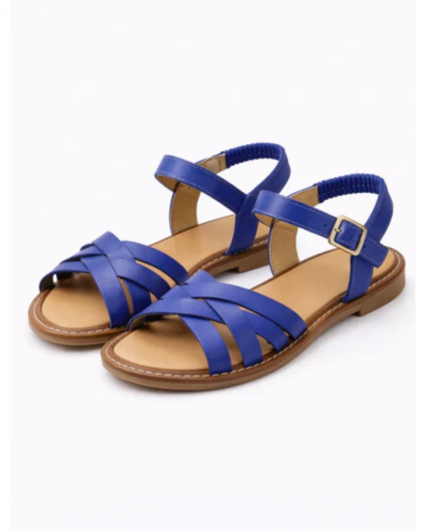 Sandales Plates Femme – Brides Croisées Réglables & Légèreté, Confort Estival