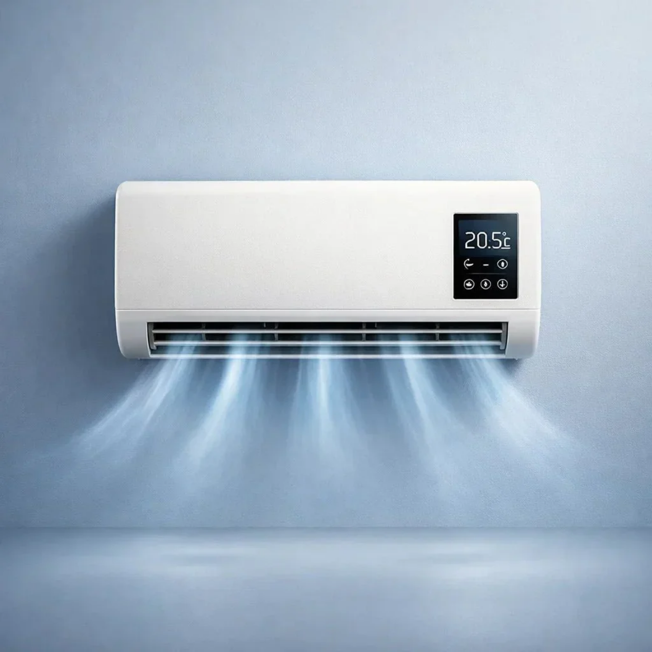 Climatiseur Mural Mobile 4-en-1 – Froid, Chaud, Ventilation & Déshumidification | Silencieux, Minuterie, LCD