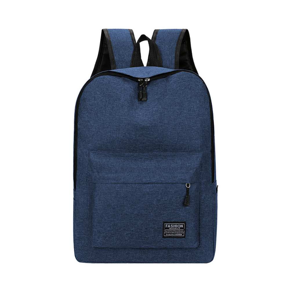 Sac à dos pour ordinateur portable bleu, vue de face