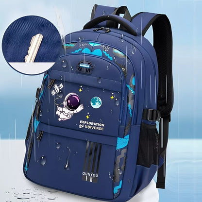 Poches latérales du sac à dos scolaire espace pour bouteille ou accessoires