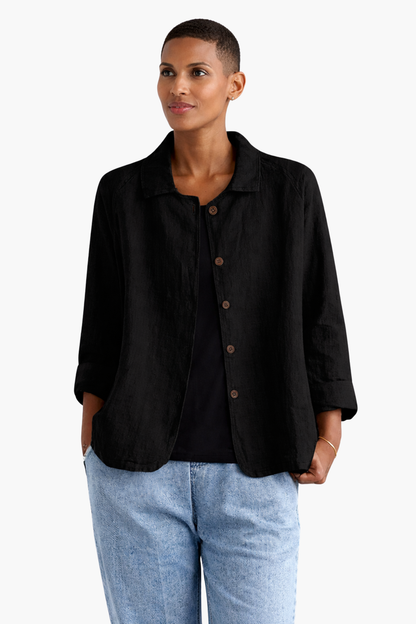 Veste Légère Femme Boutonnée – Tissu Fluide & Style Décontracté Élégant | Printemps & Bureau