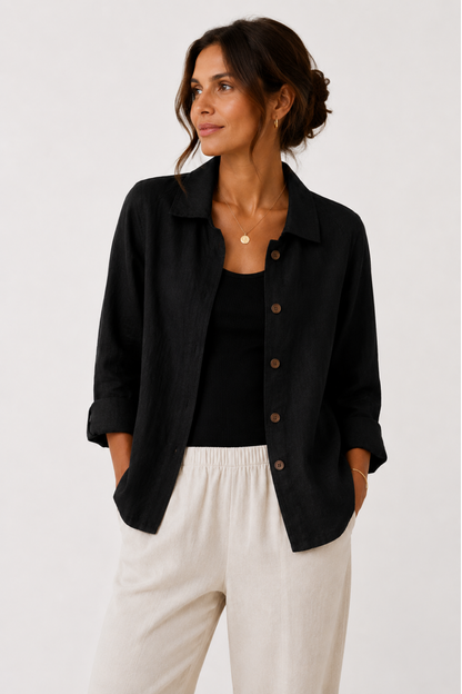 Veste Femme Légère – Surchemise Élégante à Boutons pour Toutes les Saisons – vue 5