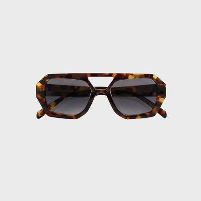 Occhiali da Sole Oversize – Montatura Tartarugata Geometrica di Tendenza