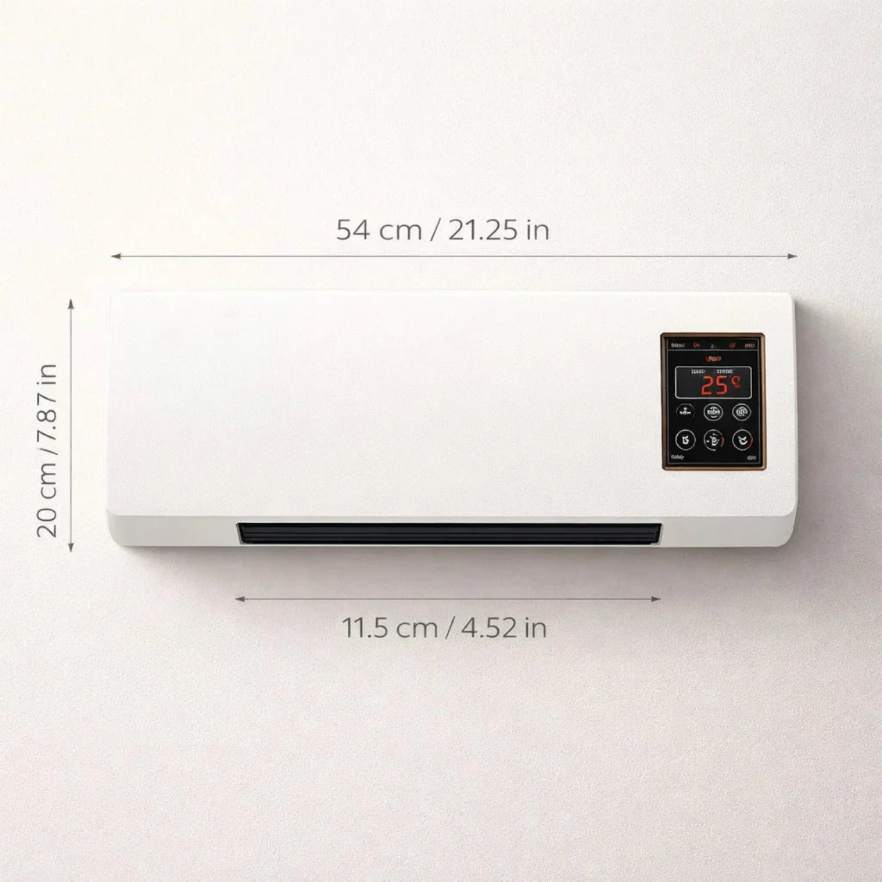 Climatiseur Mural Mobile 4-en-1 – Froid, Chaud, Ventilation & Déshumidification | Silencieux, Minuterie, LCD